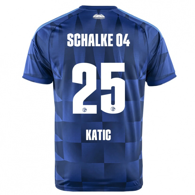 Danxen Barn Nikola Katic #25 Mørkeblå Gul Hvit Hjemmetrøye Drakt Trøye 2026/27 Skjorter T-Skjorte