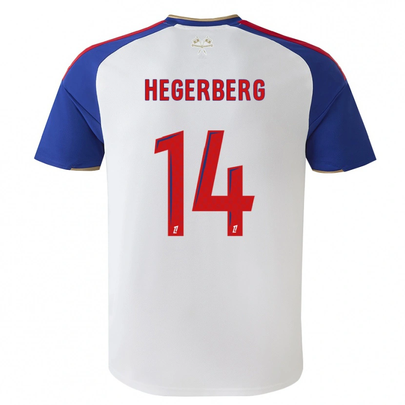 Danxen Barn Ada Hegerberg #14 Kongeblå Rød Hvit Hjemmetrøye Drakt Trøye 2026/27 Skjorter T-Skjorte