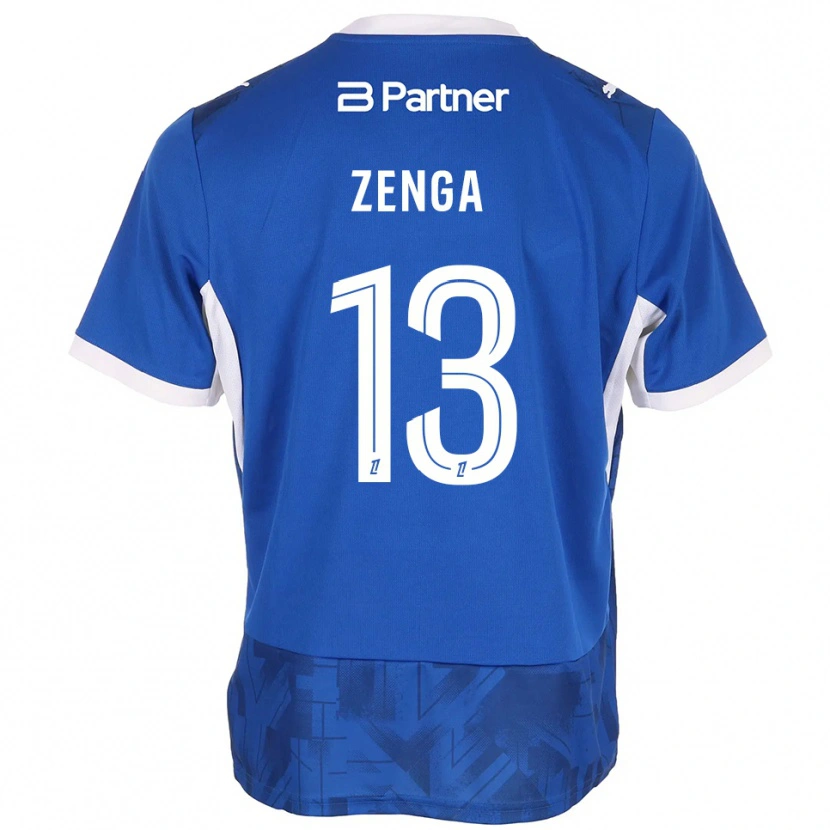 Danxen Barn Preston Zenga #13 Mediumblå Hvit Hjemmetrøye Drakt Trøye 2026/27 Skjorter T-Skjorte