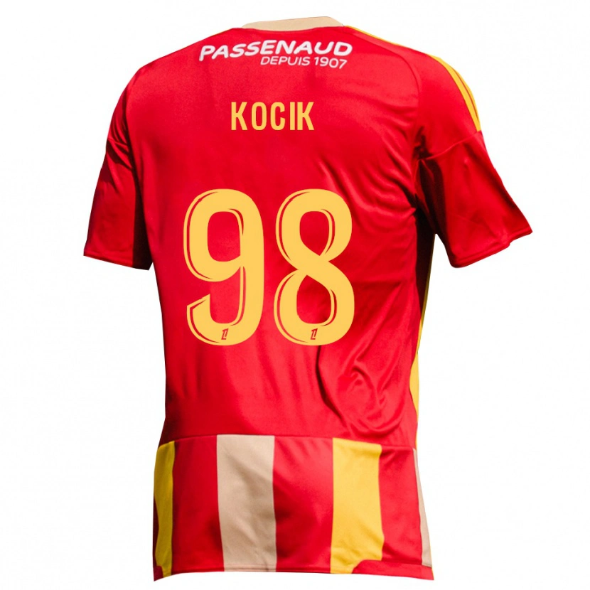 Danxen Barn Nicolas Kocik #98 Rød Gul Grønn Hjemmetrøye Drakt Trøye 2026/27 Skjorter T-Skjorte