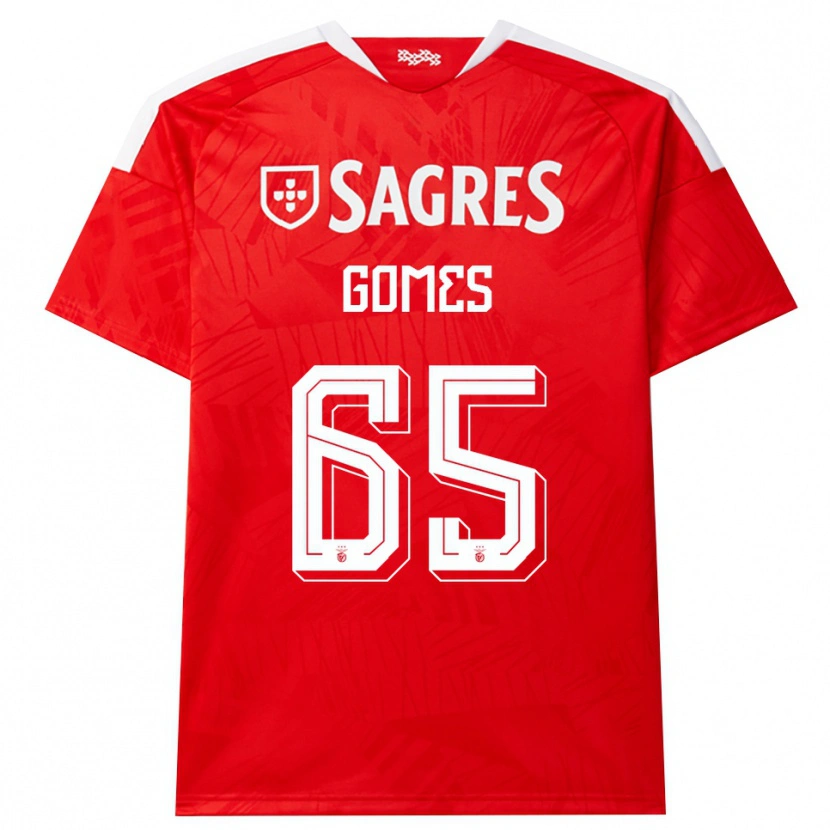 Danxen Barn André Gomes #65 Rød Hvit Gul Hjemmetrøye Drakt Trøye 2026/27 Skjorter T-Skjorte