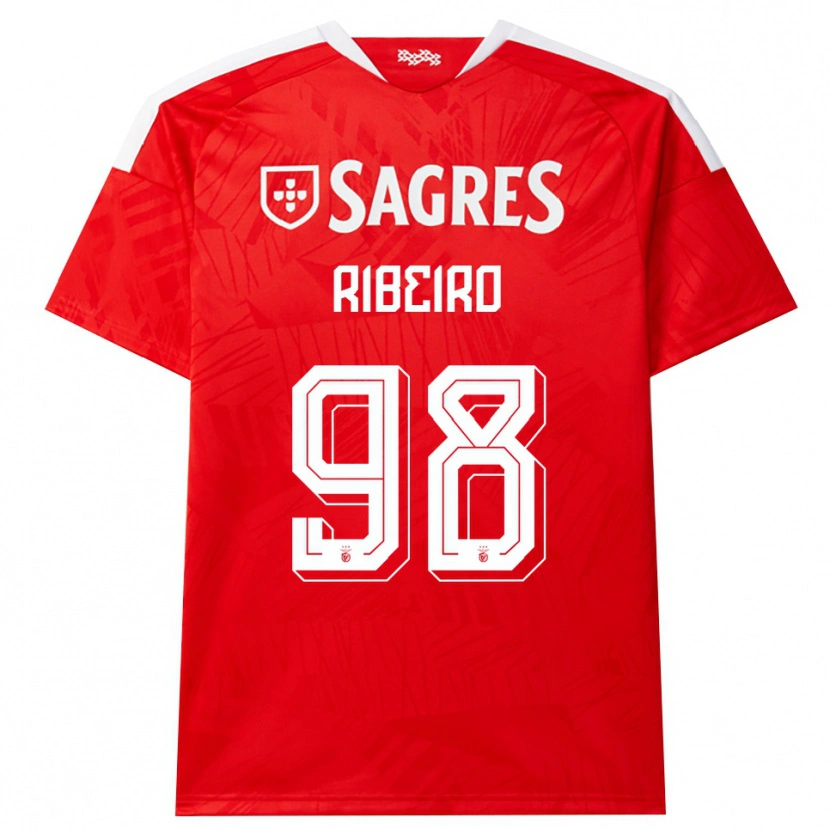 Danxen Barn Ricardo Ribeiro #98 Rød Hvit Gul Hjemmetrøye Drakt Trøye 2026/27 Skjorter T-Skjorte