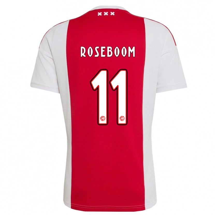 Danxen Barn Youri Roseboom #11 Rød Hvit Gul Hjemmetrøye Drakt Trøye 2026/27 Skjorter T-Skjorte