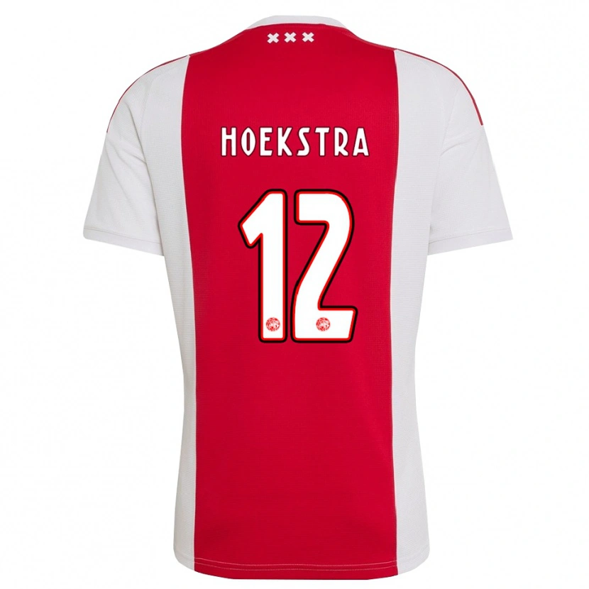 Danxen Barn Isabelle Hoekstra #12 Rød Hvit Gul Hjemmetrøye Drakt Trøye 2026/27 Skjorter T-Skjorte