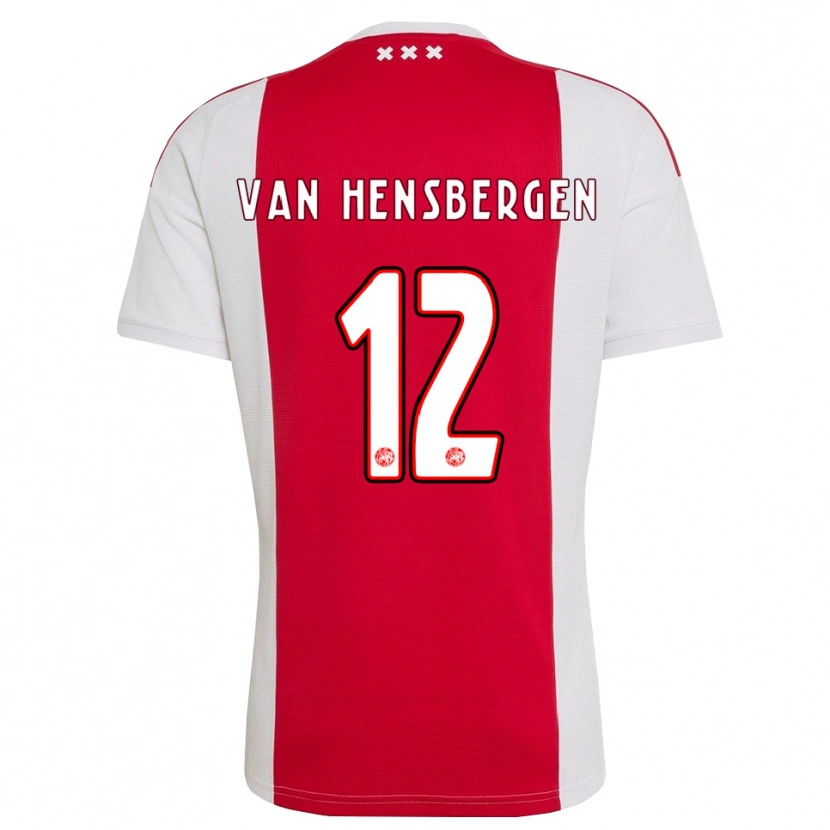 Danxen Barn Jade Van Hensbergen #12 Rød Hvit Gul Hjemmetrøye Drakt Trøye 2026/27 Skjorter T-Skjorte