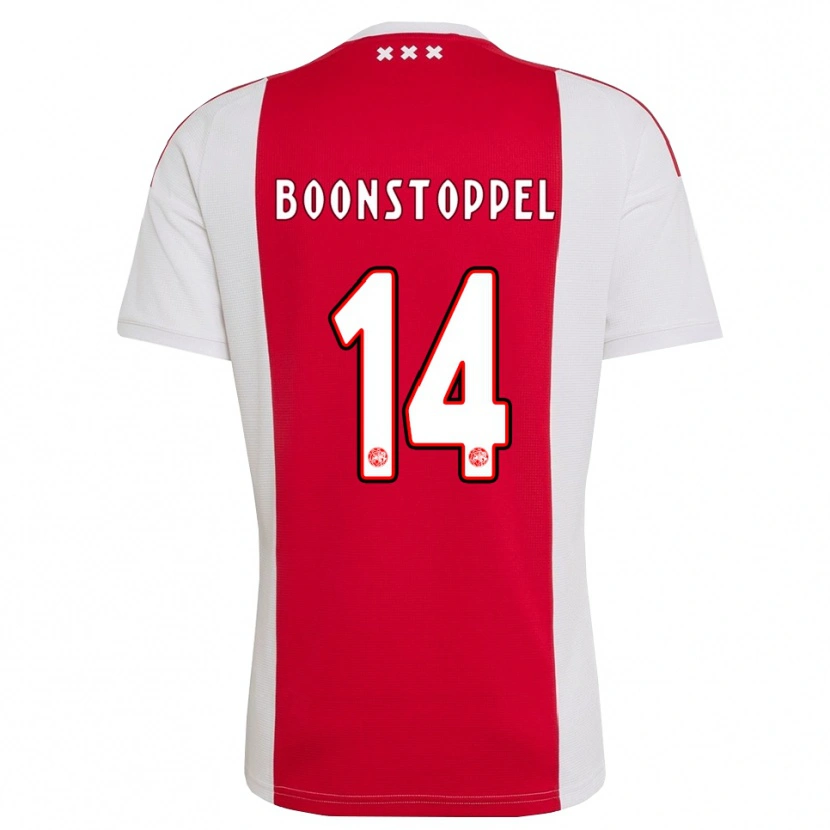 Danxen Barn Jesse Boonstoppel #14 Rød Hvit Gul Hjemmetrøye Drakt Trøye 2026/27 Skjorter T-Skjorte