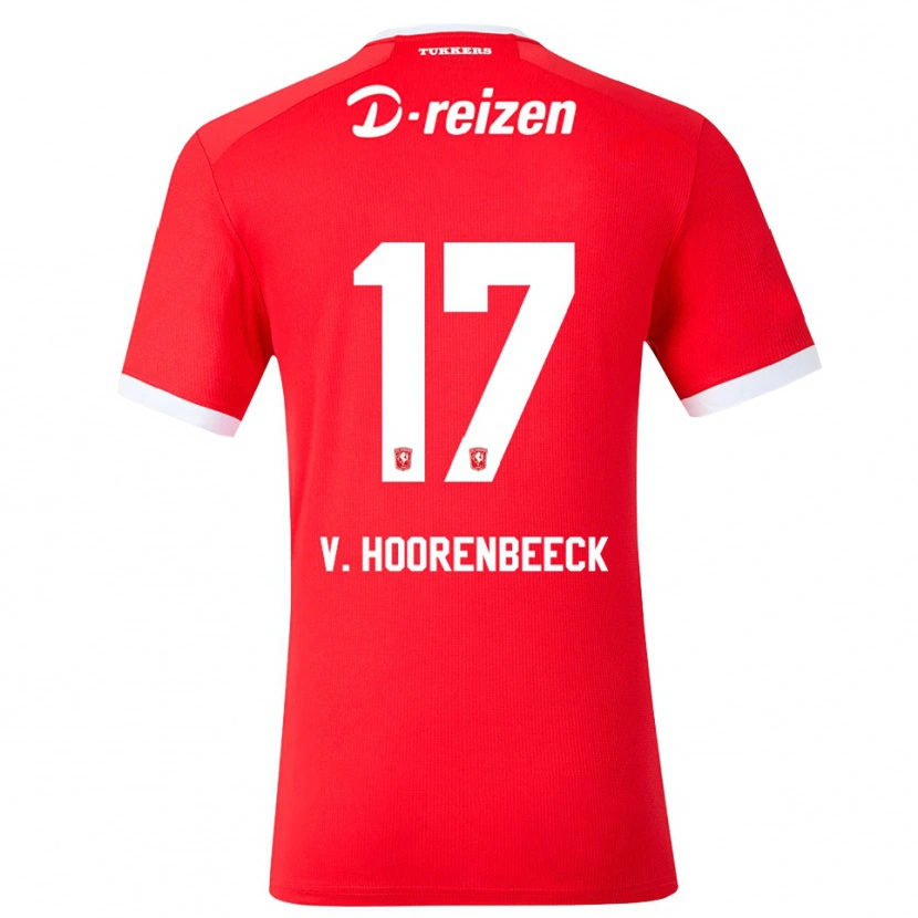 Danxen Barn Alec Van Hoorenbeeck #17 Rød Hvit Hjemmetrøye Drakt Trøye 2026/27 Skjorter T-Skjorte