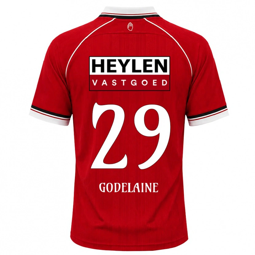 Danxen Barn Jeff Godelaine #29 Rød Hvit Svart Hjemmetrøye Drakt Trøye 2026/27 Skjorter T-Skjorte