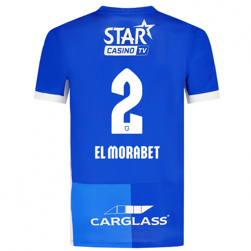 Danxen Barn Sami El Morabet #2 Mellomblå Kongeblå Hvit Hjemmetrøye Drakt Trøye 2026/27 Skjorter T-Skjorte