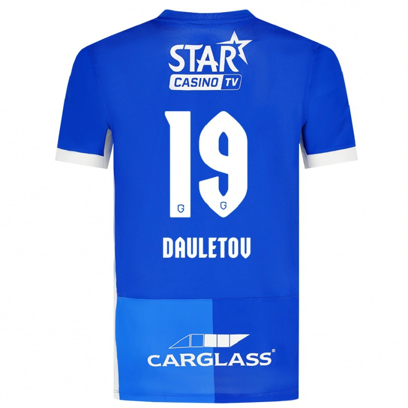 Danxen Barn Shakhmurat Dauletov #19 Mellomblå Kongeblå Hvit Hjemmetrøye Drakt Trøye 2026/27 Skjorter T-Skjorte