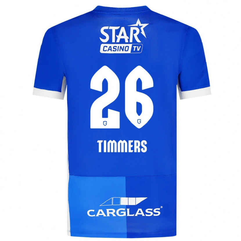 Danxen Barn Sebastiaan Timmers #26 Mellomblå Kongeblå Hvit Hjemmetrøye Drakt Trøye 2026/27 Skjorter T-Skjorte