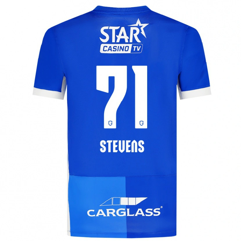 Danxen Barn Brent Stevens #71 Mellomblå Kongeblå Hvit Hjemmetrøye Drakt Trøye 2026/27 Skjorter T-Skjorte