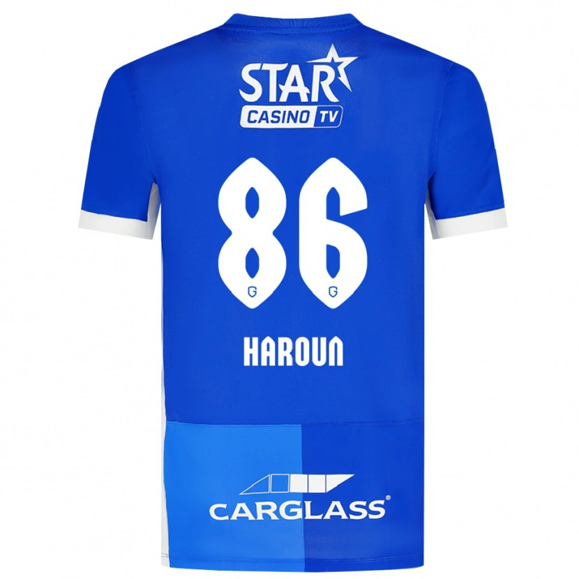 Danxen Barn Kenan Haroun #86 Mellomblå Kongeblå Hvit Hjemmetrøye Drakt Trøye 2026/27 Skjorter T-Skjorte