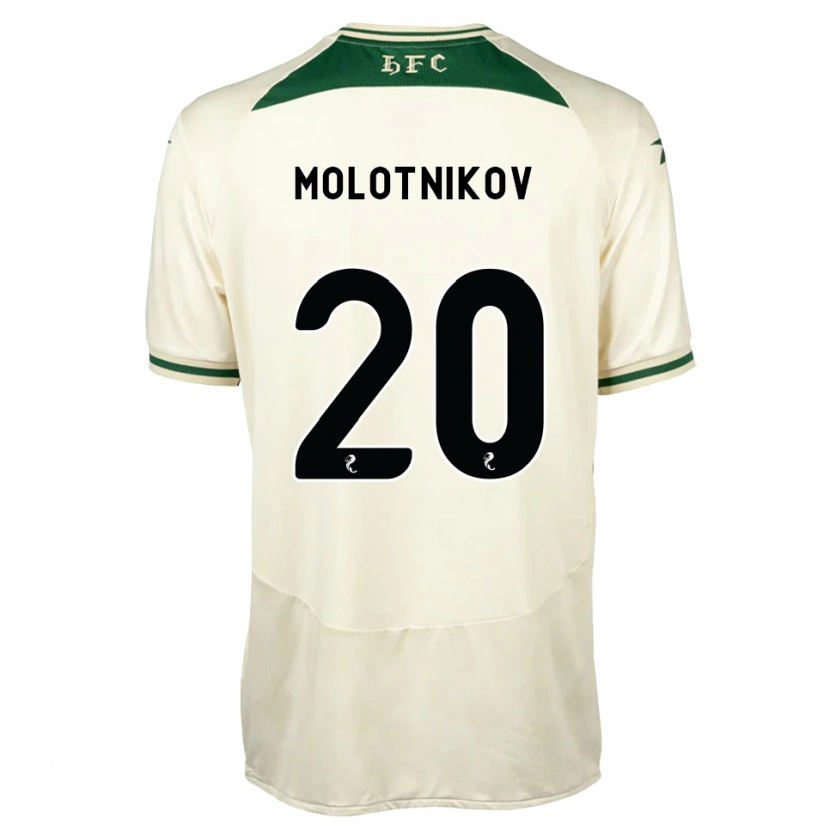 Danxen Barn Rudi Molotnikov #20 Hvit Skogsgrønn Bortetrøye Drakt Trøye 2026/27 Skjorter T-Skjorte