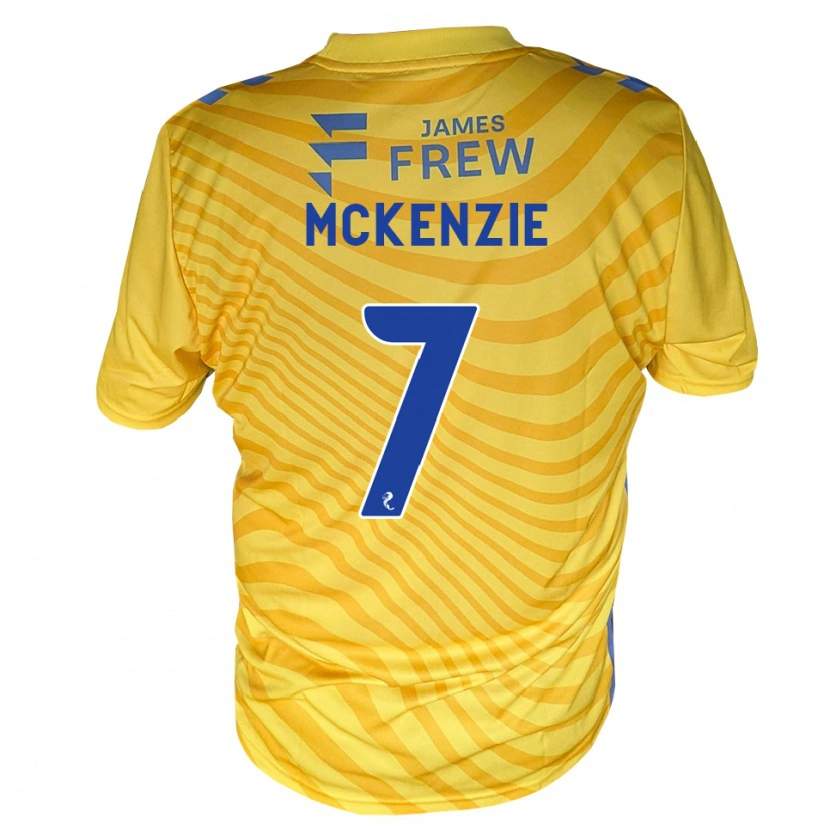Danxen Barn Rory Mckenzie #7 Kongeligblå Gul Bortetrøye Drakt Trøye 2026/27 Skjorter T-Skjorte