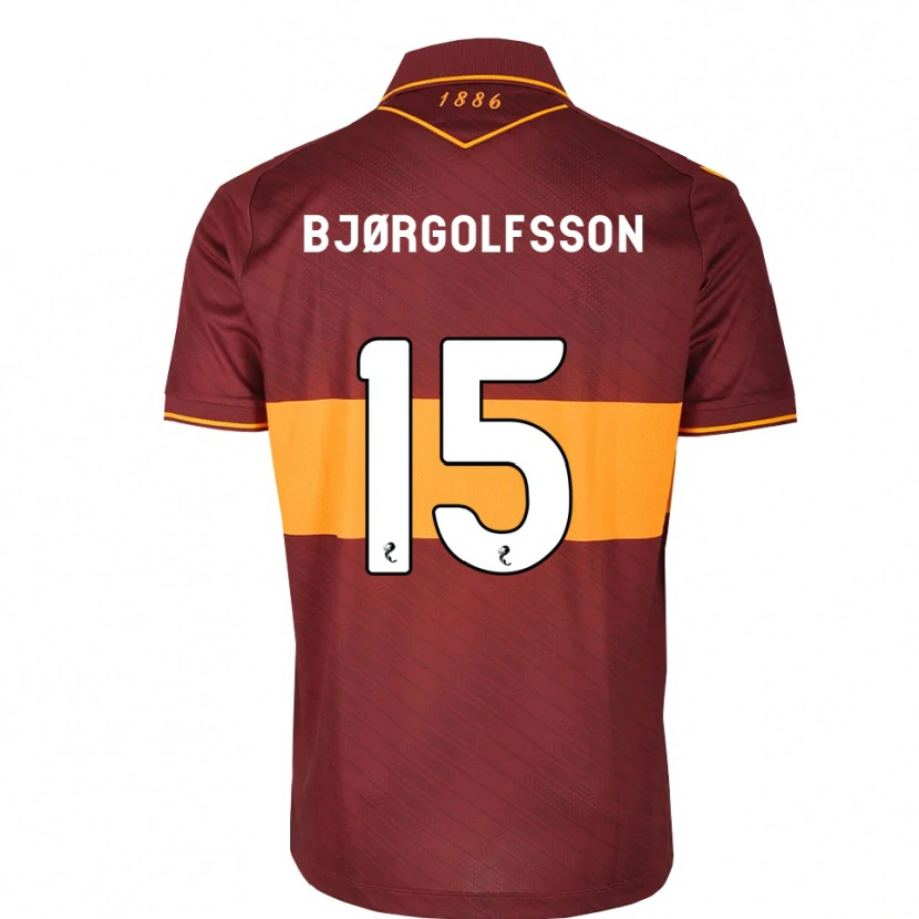 Danxen Barn Eythor Bjørgolfsson #15 Oransje Brun Bortetrøye Drakt Trøye 2026/27 Skjorter T-Skjorte