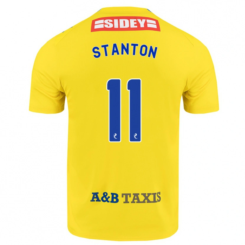 Danxen Barn Sam Stanton #11 Gul Blå Svart Bortetrøye Drakt Trøye 2026/27 Skjorter T-Skjorte