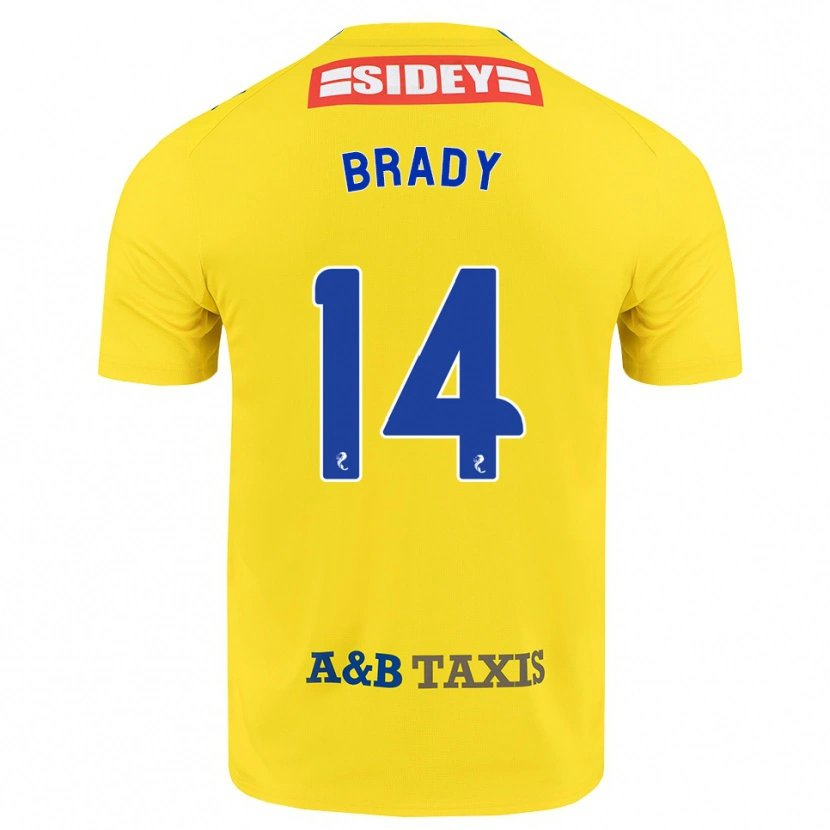 Danxen Barn Scarlett Brady #14 Gul Blå Svart Bortetrøye Drakt Trøye 2026/27 Skjorter T-Skjorte