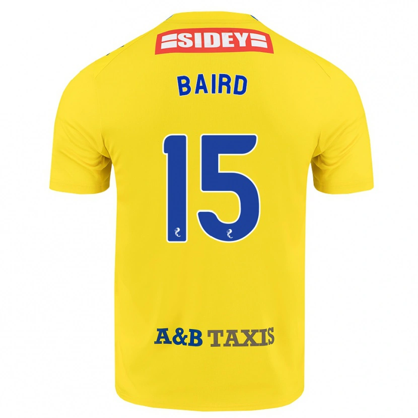 Danxen Barn Jack Baird #15 Gul Blå Svart Bortetrøye Drakt Trøye 2026/27 Skjorter T-Skjorte