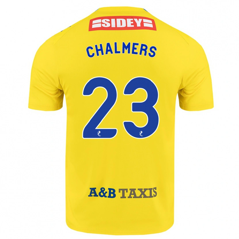 Danxen Barn Logan Chalmers #23 Gul Blå Svart Bortetrøye Drakt Trøye 2026/27 Skjorter T-Skjorte