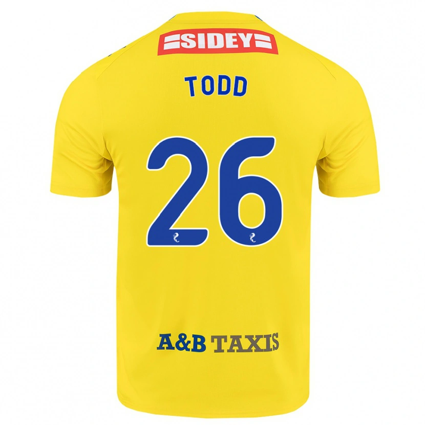 Danxen Barn Matty Todd #26 Gul Blå Svart Bortetrøye Drakt Trøye 2026/27 Skjorter T-Skjorte