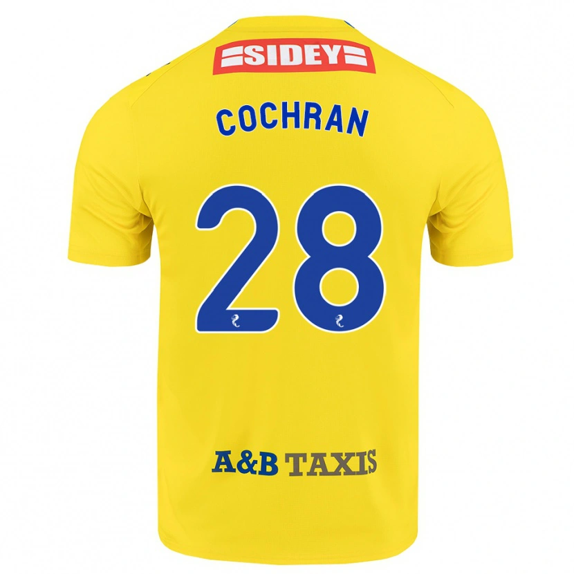 Danxen Barn Bobby Cochran #28 Gul Blå Svart Bortetrøye Drakt Trøye 2026/27 Skjorter T-Skjorte