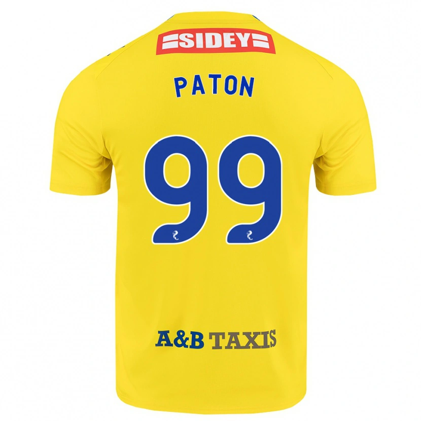 Danxen Barn Ruari Paton #99 Gul Blå Svart Bortetrøye Drakt Trøye 2026/27 Skjorter T-Skjorte
