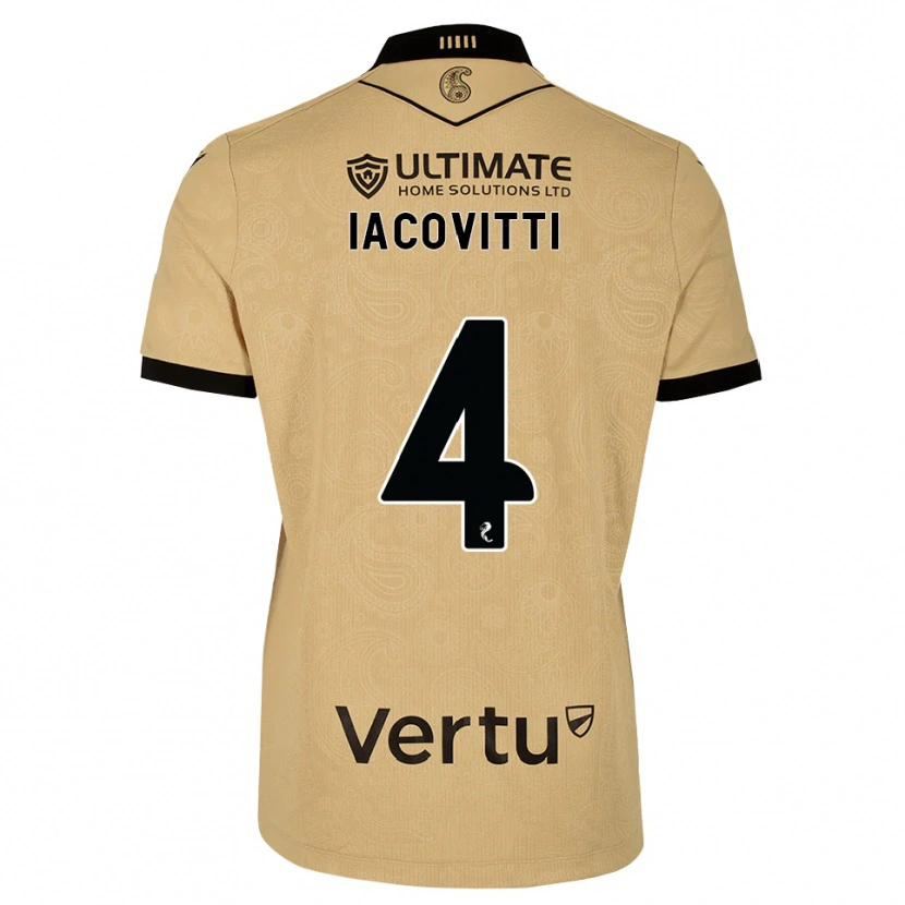 Danxen Barn Alex Iacovitti #4 Burlywood Svart Bortetrøye Drakt Trøye 2026/27 Skjorter T-Skjorte