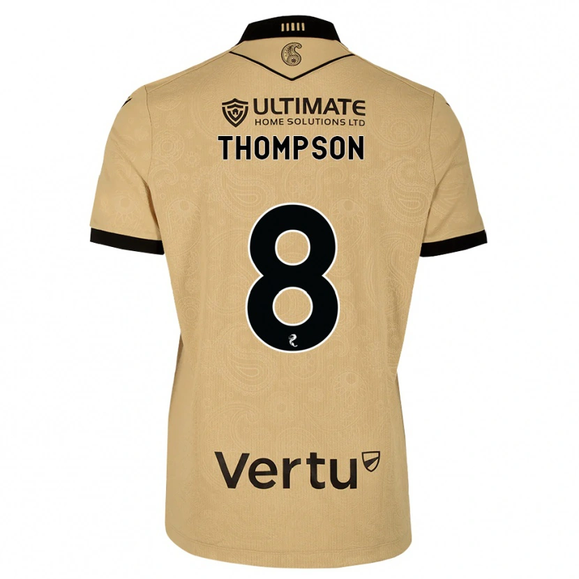 Danxen Barn Struan Thompson #8 Burlywood Svart Bortetrøye Drakt Trøye 2026/27 Skjorter T-Skjorte