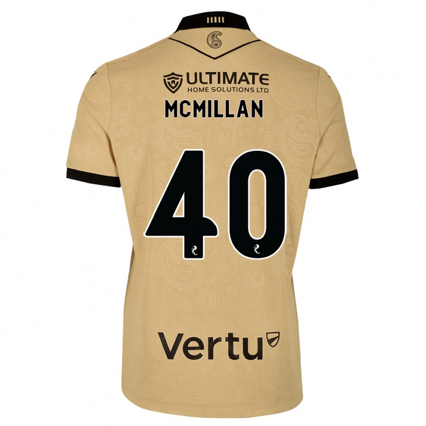 Danxen Barn Caiden Mcmillan #40 Burlywood Svart Bortetrøye Drakt Trøye 2026/27 Skjorter T-Skjorte