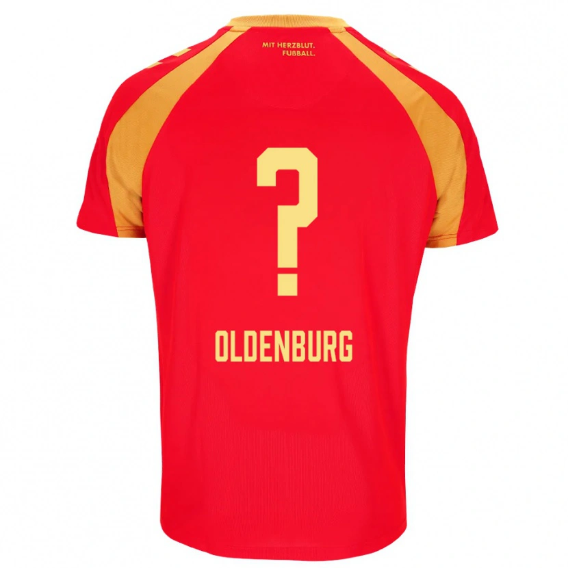 Danxen Barn Leon Oldenburg #0 Rød Oransje Svart Bortetrøye Drakt Trøye 2026/27 Skjorter T-Skjorte