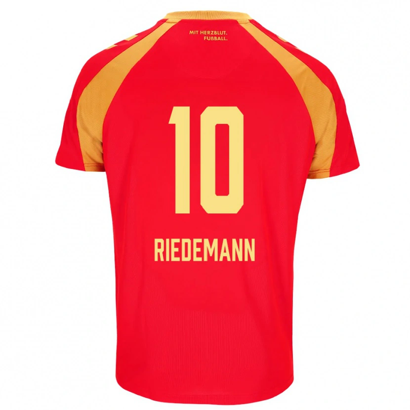 Danxen Barn Max Riedemann #10 Rød Oransje Svart Bortetrøye Drakt Trøye 2026/27 Skjorter T-Skjorte