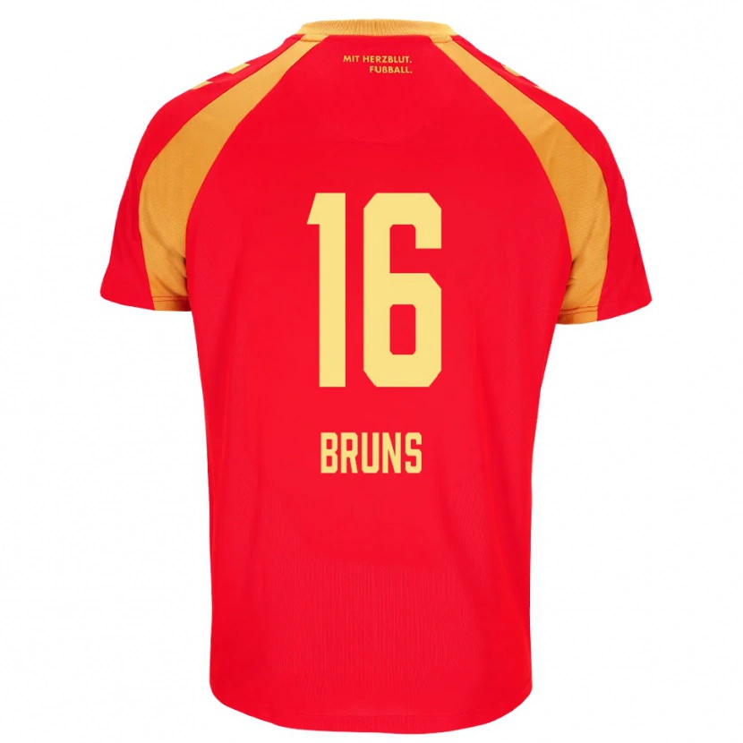 Danxen Barn Tom Bruns #16 Rød Oransje Svart Bortetrøye Drakt Trøye 2026/27 Skjorter T-Skjorte