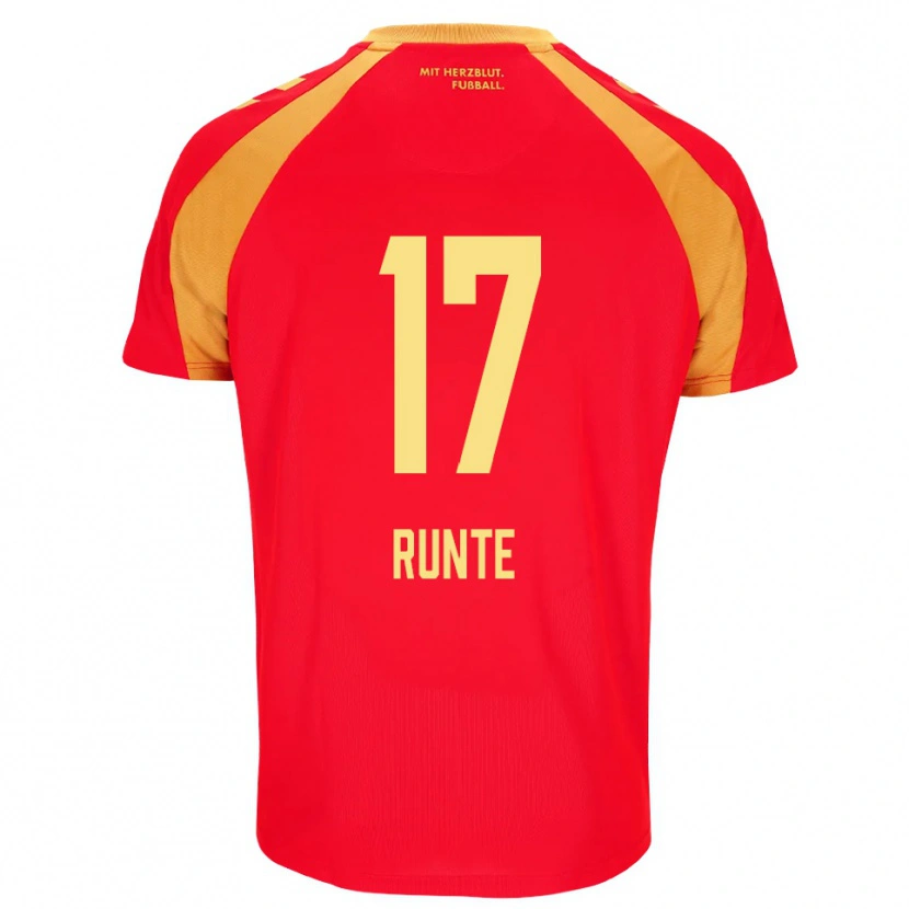 Danxen Barn Marlon Runte #17 Rød Oransje Svart Bortetrøye Drakt Trøye 2026/27 Skjorter T-Skjorte