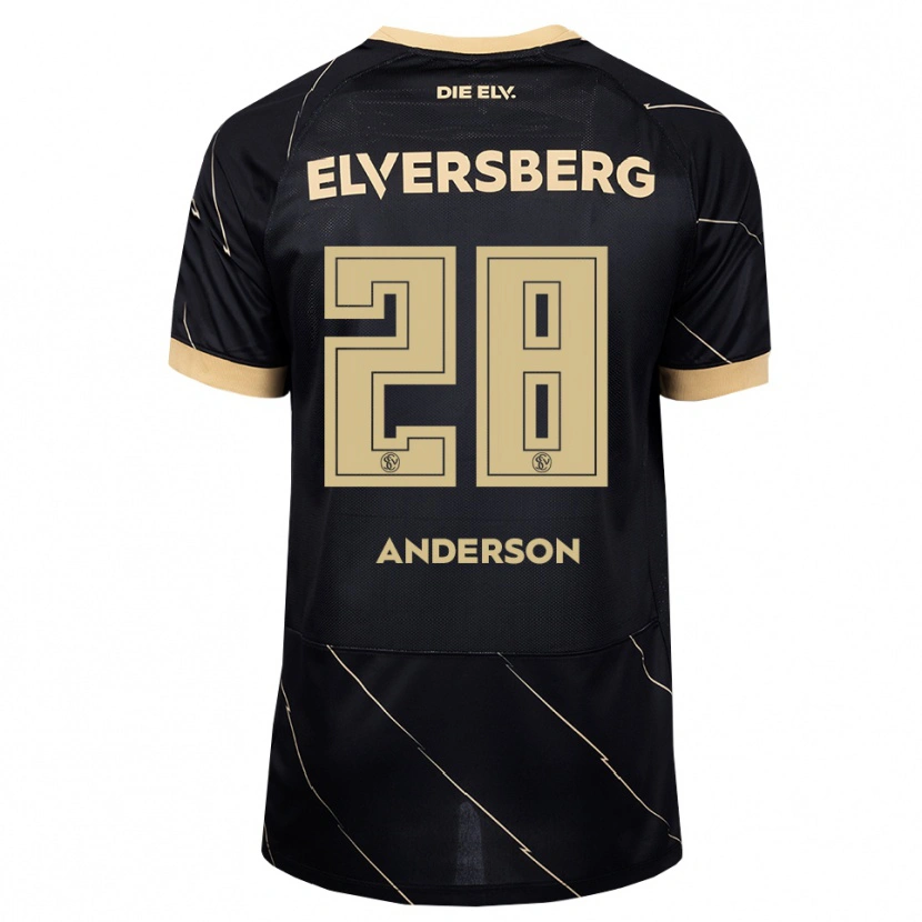 Danxen Barn Mira Anderson #28 Svart Brun Bortetrøye Drakt Trøye 2026/27 Skjorter T-Skjorte