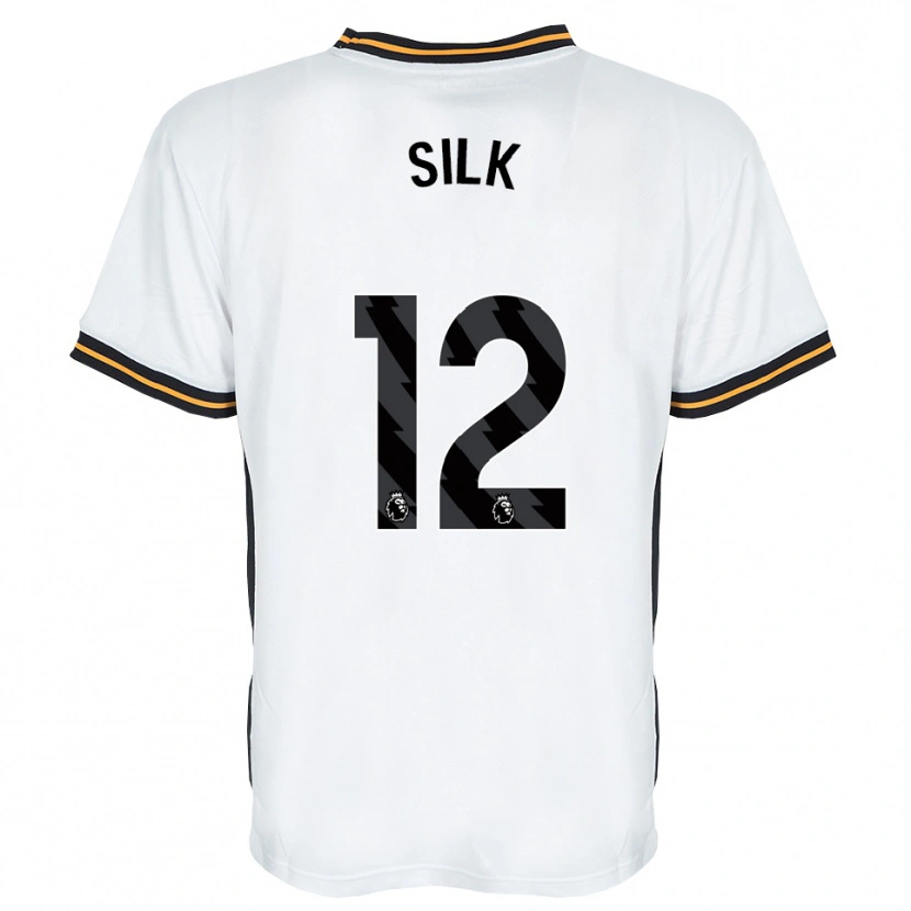 Danxen Barn Reuben Silk #12 Hvit Oransje Svart Bortetrøye Drakt Trøye 2026/27 Skjorter T-Skjorte