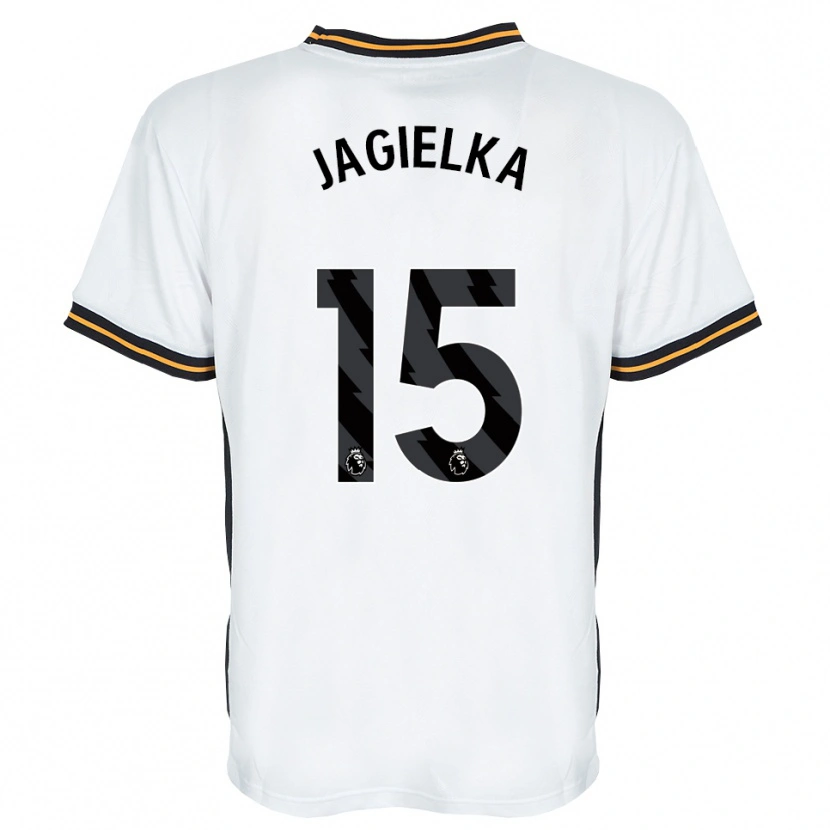 Danxen Barn Zac Jagielka #15 Hvit Oransje Svart Bortetrøye Drakt Trøye 2026/27 Skjorter T-Skjorte
