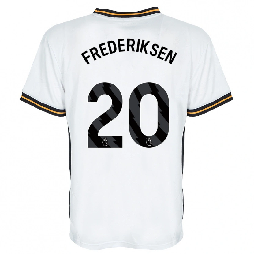 Danxen Barn Abbey Frederiksen #20 Hvit Oransje Svart Bortetrøye Drakt Trøye 2026/27 Skjorter T-Skjorte