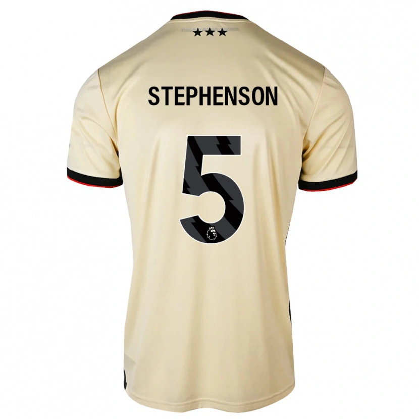 Danxen Barn Sean Stephenson #5 Lemonchiffon Svart Rød Bortetrøye Drakt Trøye 2026/27 Skjorter T-Skjorte