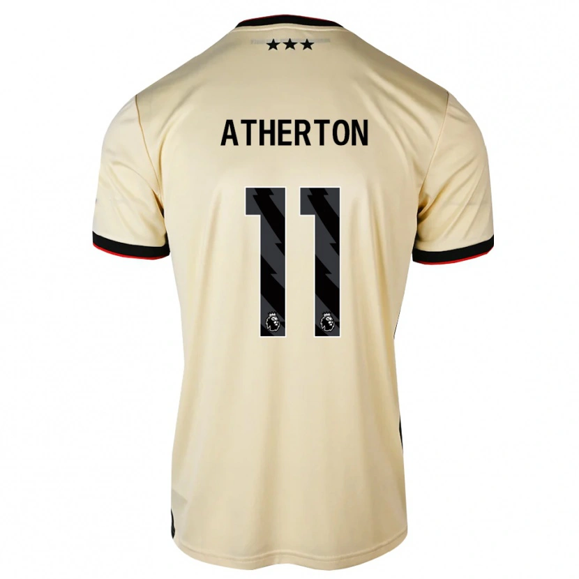 Danxen Barn Chris Atherton #11 Lemonchiffon Svart Rød Bortetrøye Drakt Trøye 2026/27 Skjorter T-Skjorte