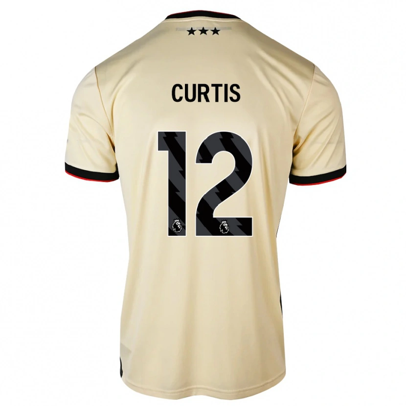Danxen Barn Henry Curtis #12 Lemonchiffon Svart Rød Bortetrøye Drakt Trøye 2026/27 Skjorter T-Skjorte