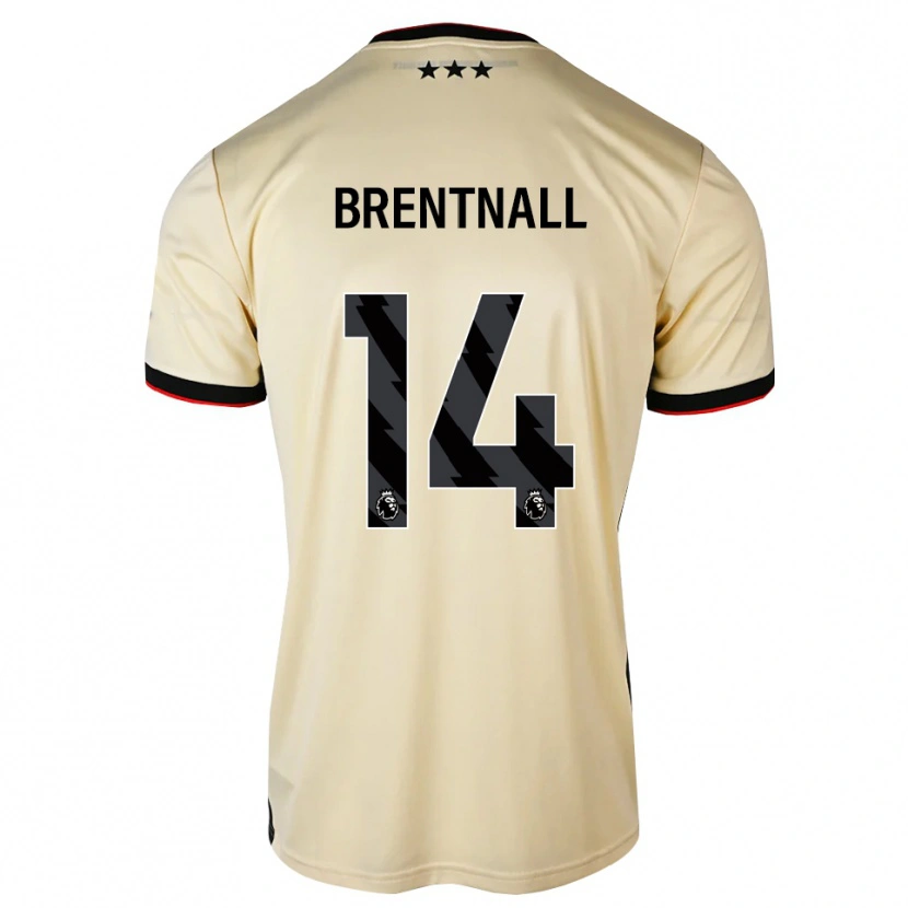 Danxen Barn James Brentnall #14 Lemonchiffon Svart Rød Bortetrøye Drakt Trøye 2026/27 Skjorter T-Skjorte