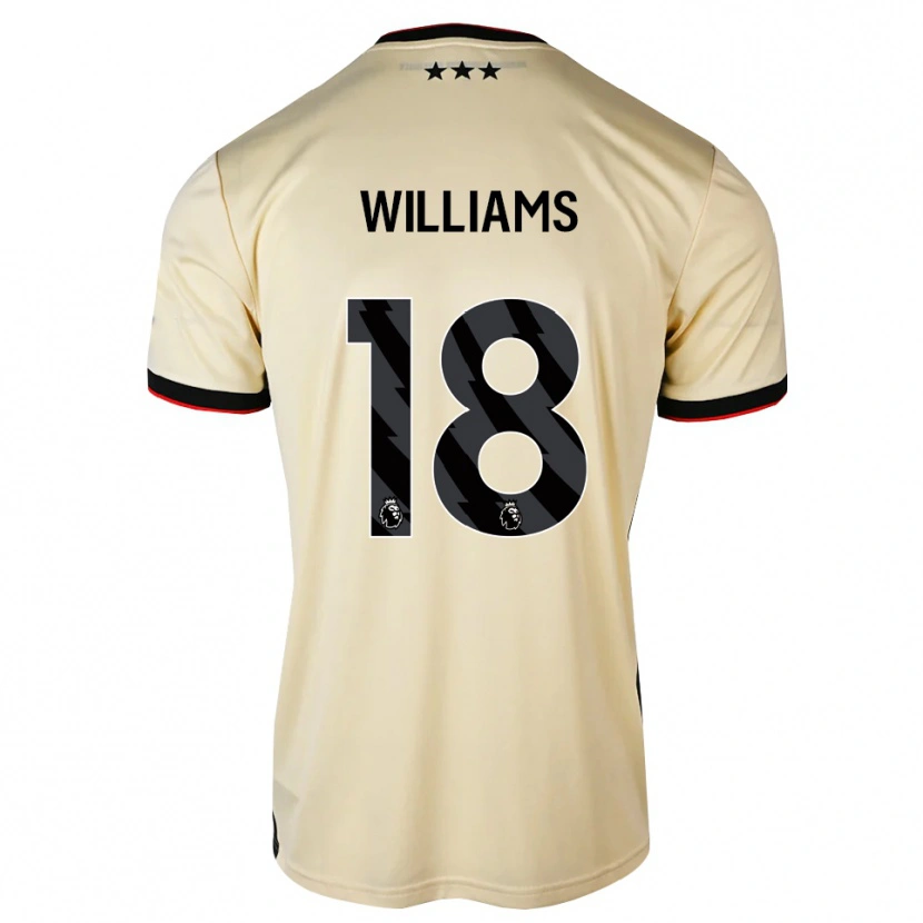 Danxen Barn Brandon Williams #18 Lemonchiffon Svart Rød Bortetrøye Drakt Trøye 2026/27 Skjorter T-Skjorte
