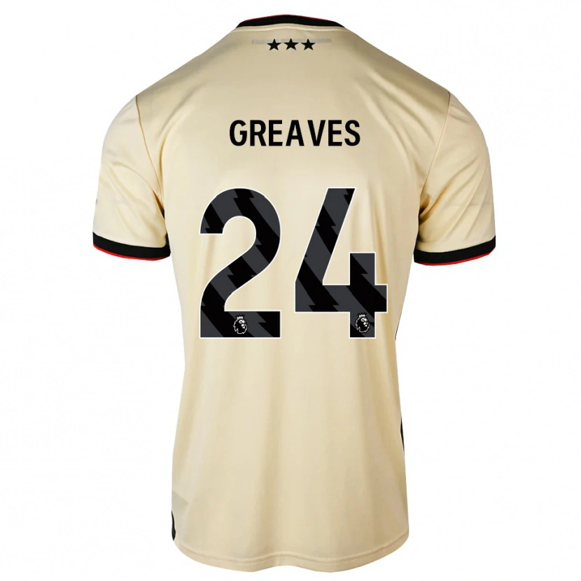 Danxen Barn Jacob Greaves #24 Lemonchiffon Svart Rød Bortetrøye Drakt Trøye 2026/27 Skjorter T-Skjorte