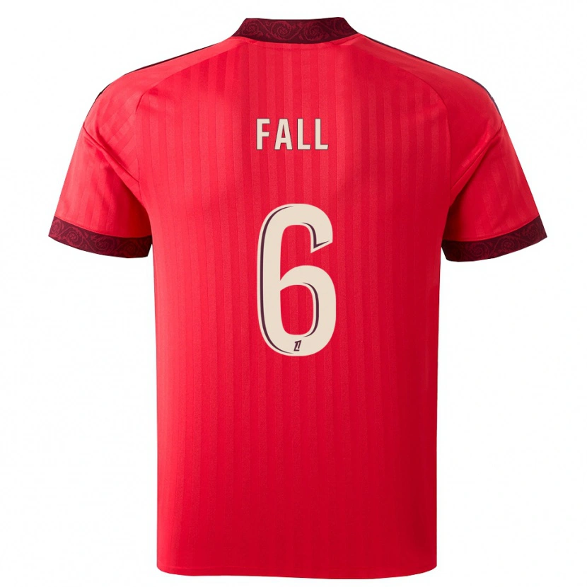 Danxen Barn Fallou Fall #6 Burgunder Rød Hvit Bortetrøye Drakt Trøye 2026/27 Skjorter T-Skjorte