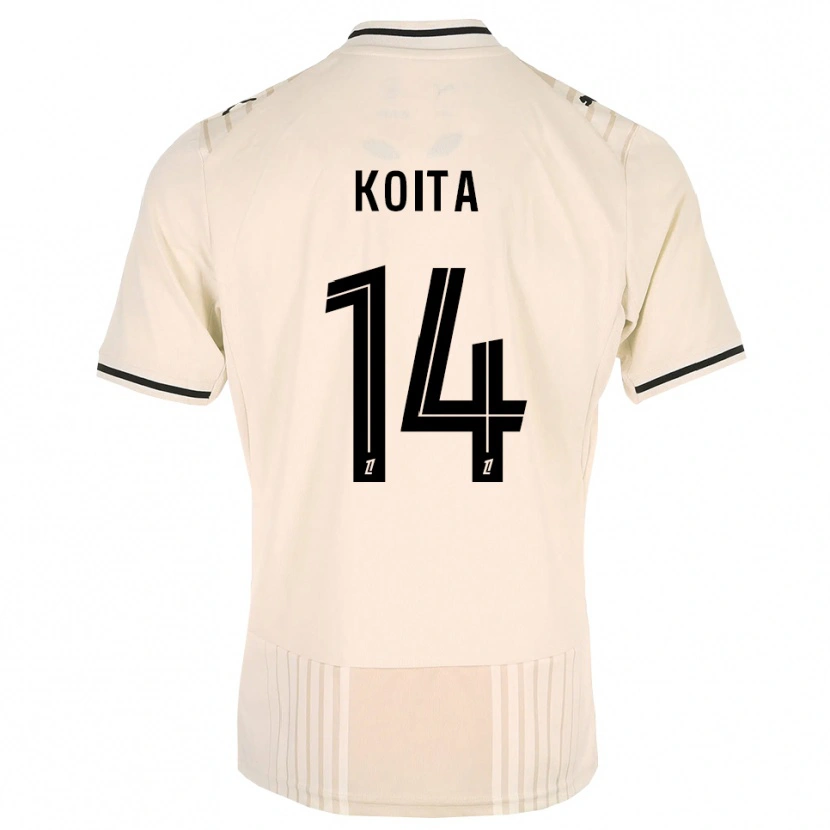 Danxen Barn Mahamadou Koita #14 Oldlace Svart Antiquewhite Bortetrøye Drakt Trøye 2026/27 Skjorter T-Skjorte