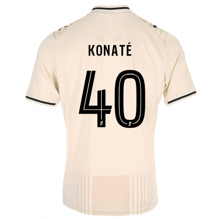 Danxen Barn Hillel Konaté #40 Oldlace Svart Antiquewhite Bortetrøye Drakt Trøye 2026/27 Skjorter T-Skjorte