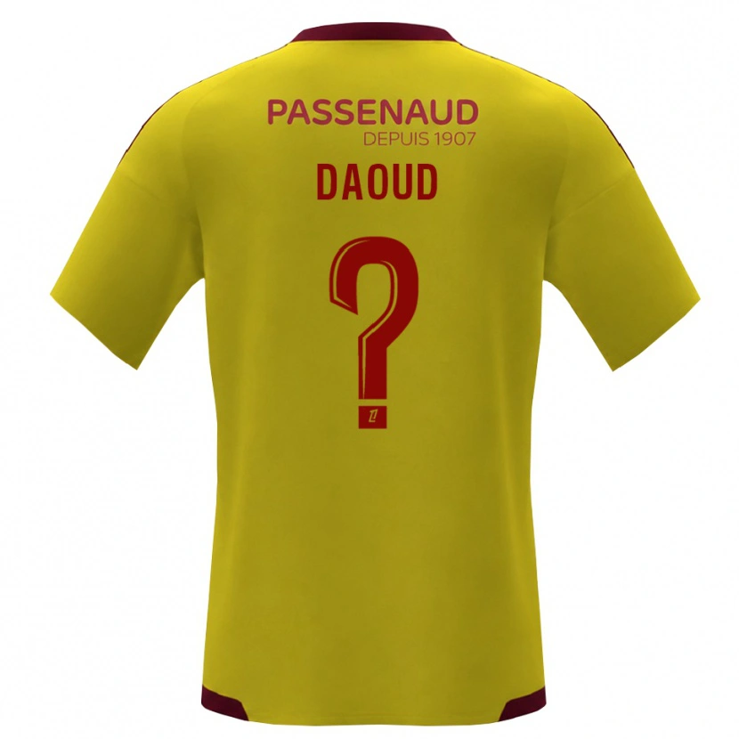 Danxen Barn Yanis Daoud #0 Gul Rød Grønn Bortetrøye Drakt Trøye 2026/27 Skjorter T-Skjorte