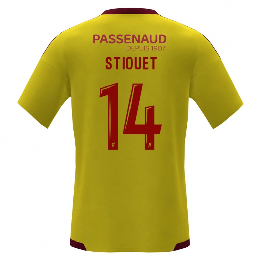 Danxen Barn Ayoub Stiouet #14 Gul Rød Grønn Bortetrøye Drakt Trøye 2026/27 Skjorter T-Skjorte