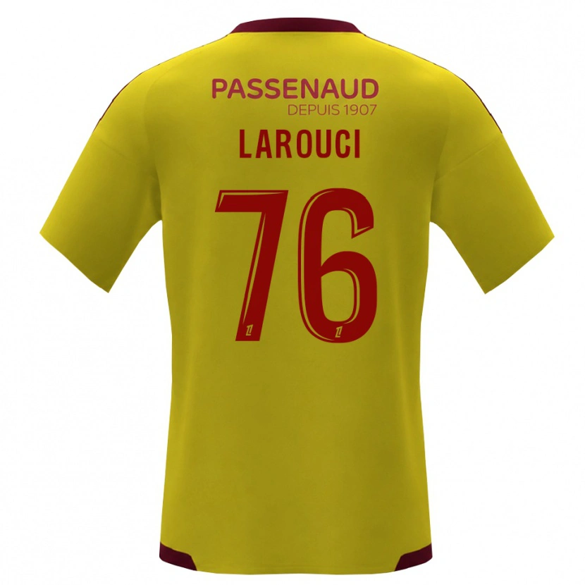 Danxen Barn Yasser Larouci #76 Gul Rød Grønn Bortetrøye Drakt Trøye 2026/27 Skjorter T-Skjorte